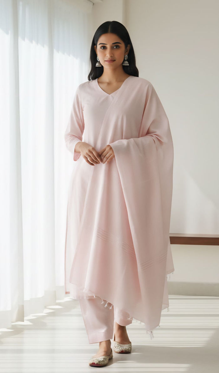 Pink Premium Mul Cotton Fabric