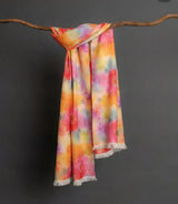 Multicoloured Digital Printed Zimi chu Fabric
