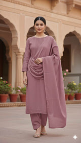 Dusty pink Mul cotton Fabric