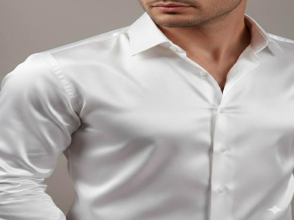Pure White Imported Armani Satin Fabric (Big width)