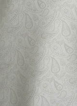 White Jaquard Style Paisley Textured Cotton Fabric