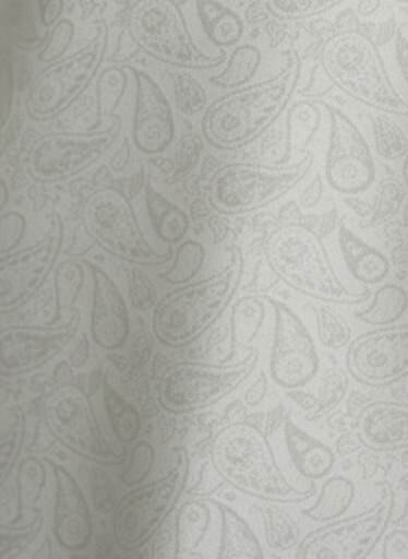 White Jaquard Style Paisley Textured Cotton Fabric
