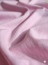 Pink & White two-tone Premium Cotton Linen Fabric (60 lea)