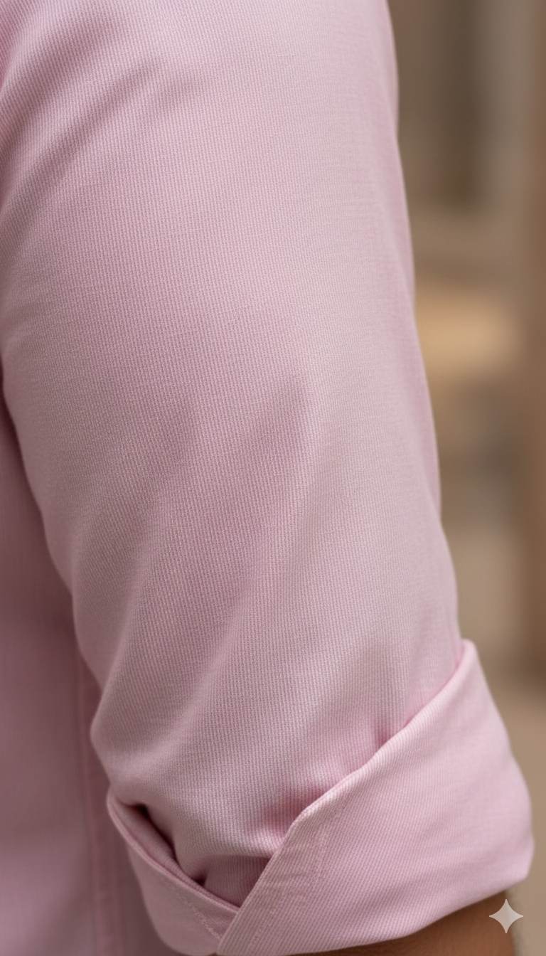 PINK Shirting Fabric Blend with Cotton & Polyster