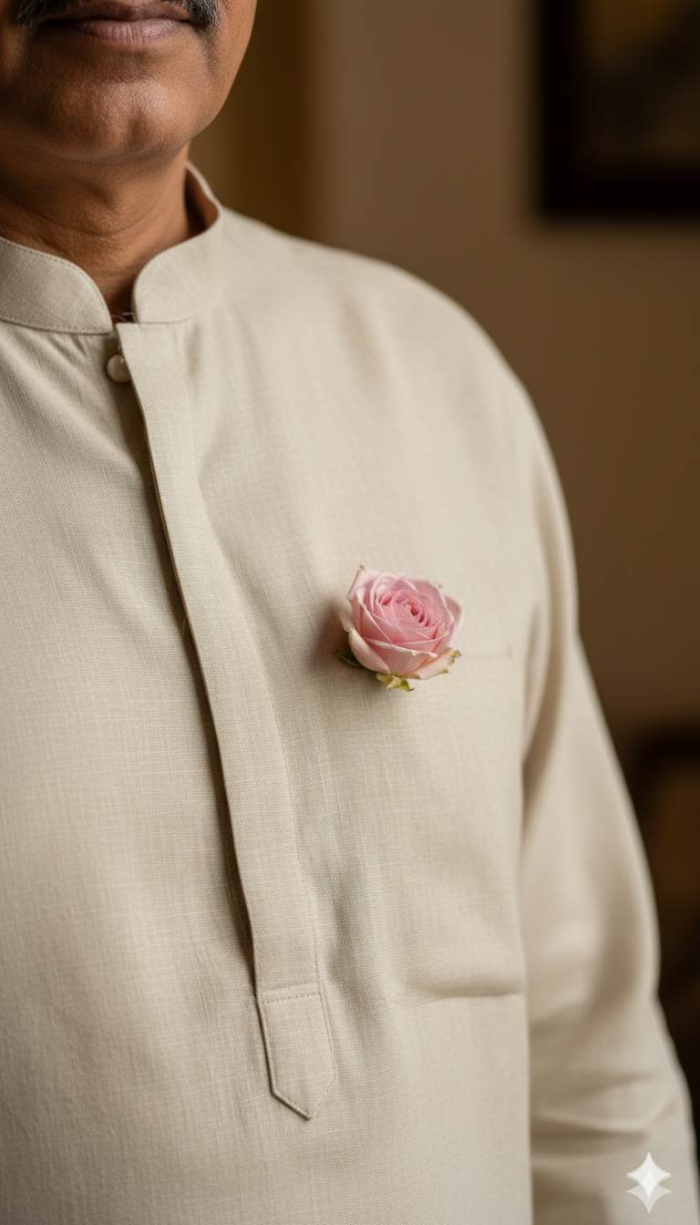 Beige shirting Fabric blend with cotton & polyster