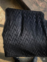 Black ultra Soft Jacquard style self weaved Cotton Fabric (3)