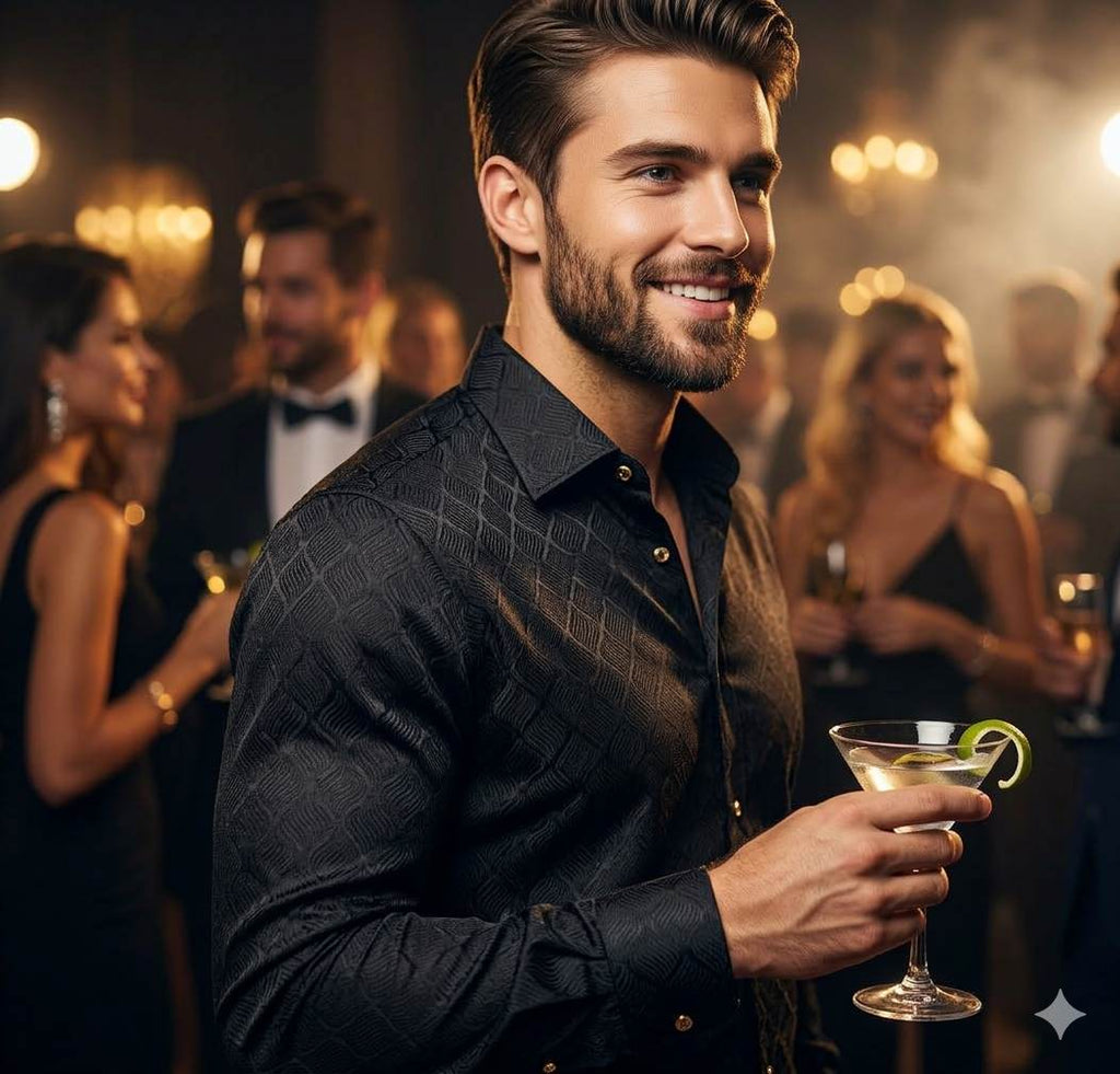 Black ultra Soft Jacquard style self weaved Cotton Fabric (2)