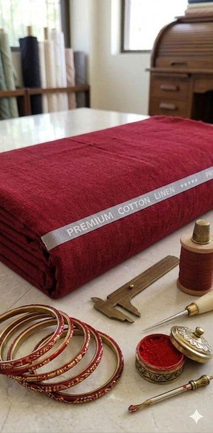Red 60 Lea Premium Cotton Linen