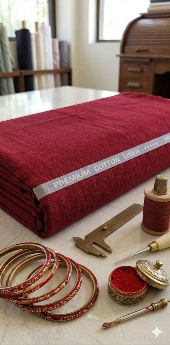 Red 60 Lea Premium Cotton Linen