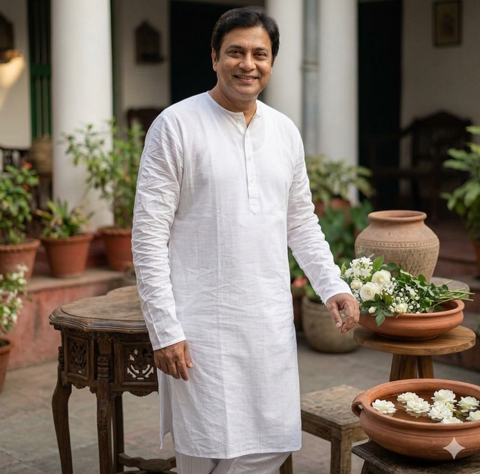 Crinkled style Premium cotton kurta Fabric