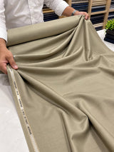 Imported Korean  SILKY Terry Wool by Johan & Martin – Wrinkle-Free Premium KHAKI-BEIGE  Suiting Fabric
