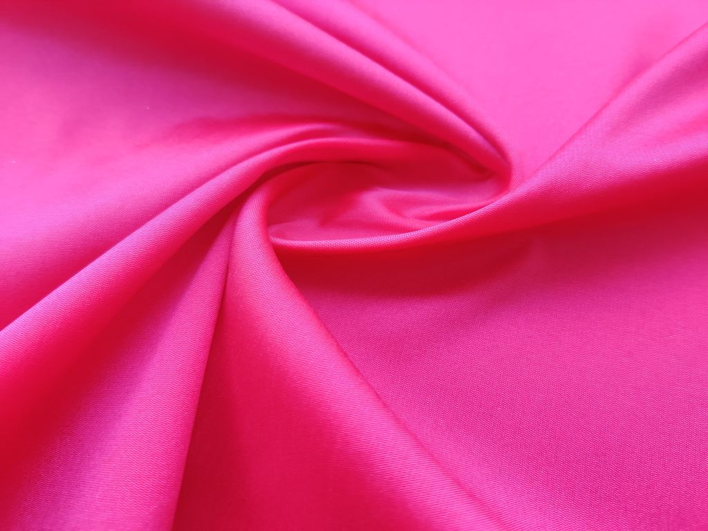 Pink Plain Taffeta Silk Fabric