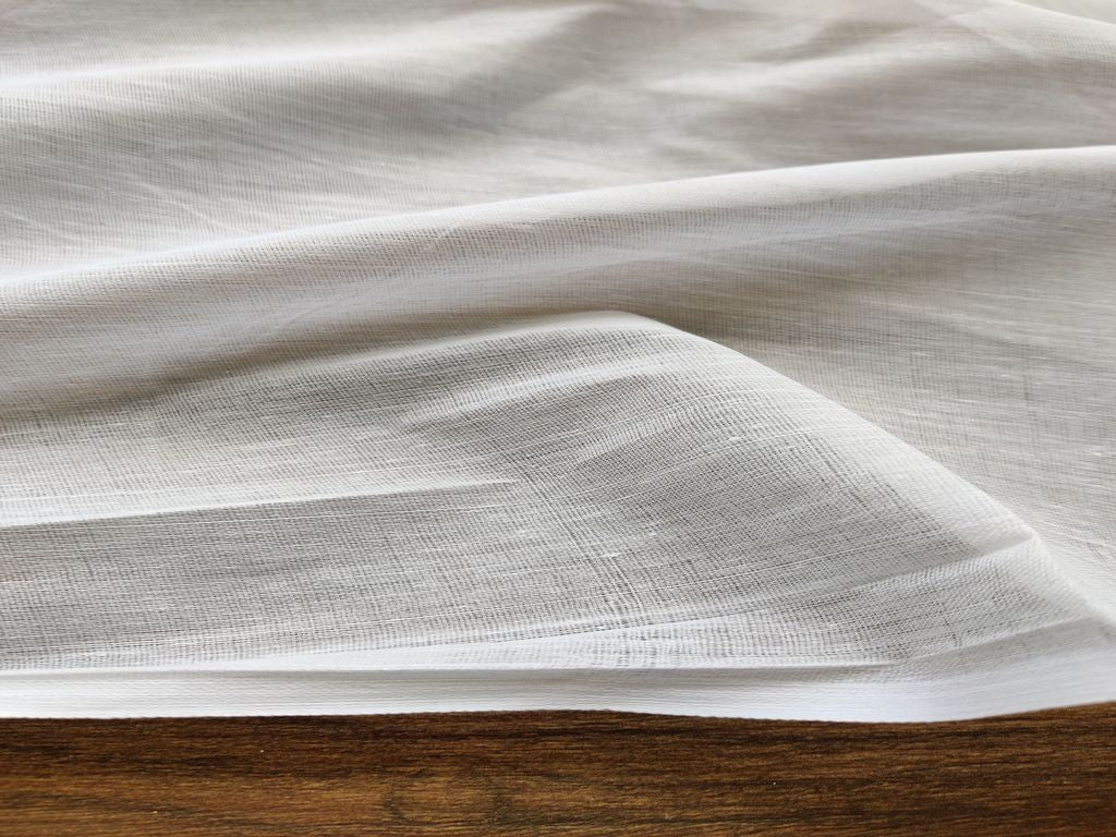 White Plain Premium Dyeable Mul Cotton Fabric