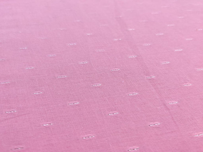 Light Pink Silver Weaved Zari Motifs Cotton Fabric