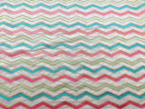Multicolour Thread and Sequins Chevron Embroidered Chanderi Silk Fabric