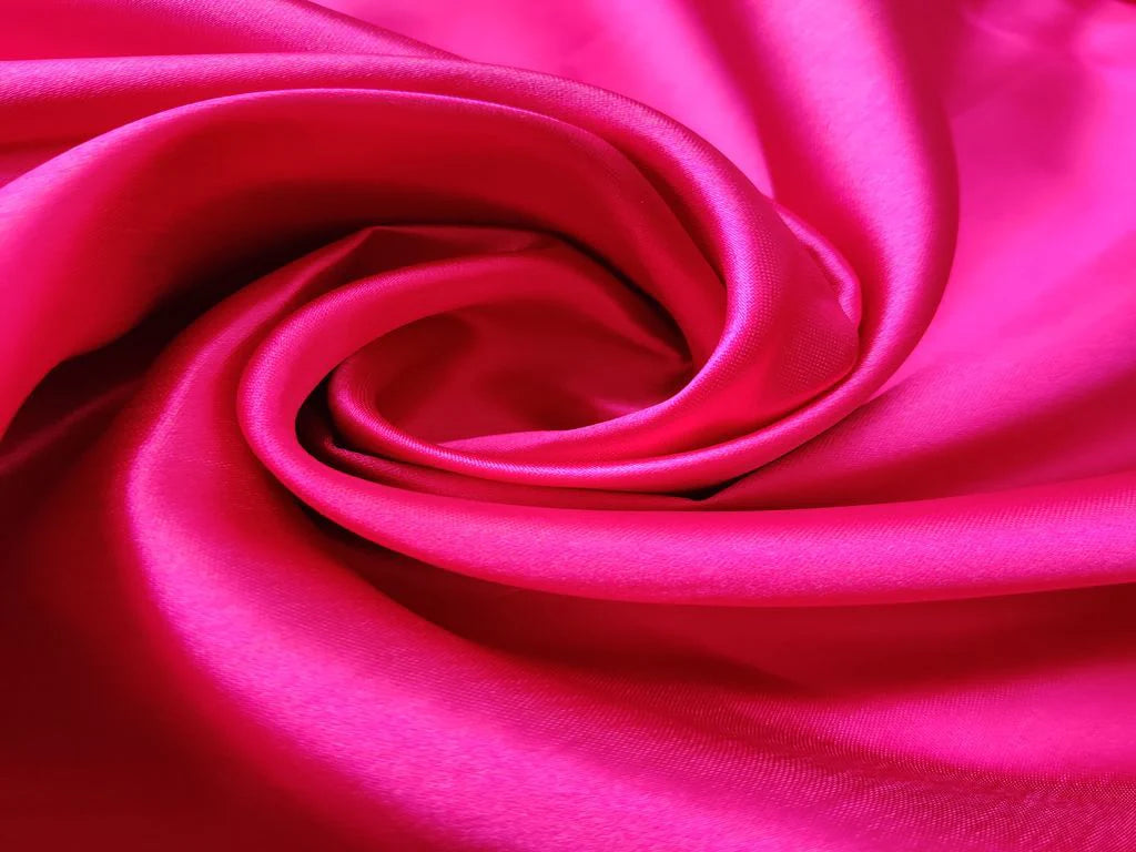 Magenta Plain Japanese Satin Fabric