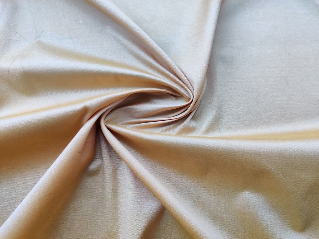 Golden Plain Taffeta Silk Fabric