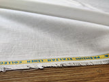 Off White Plain Premium Linen Fabric