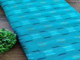 Green Abstract Bangal Butta Handloom Cotton Fabric