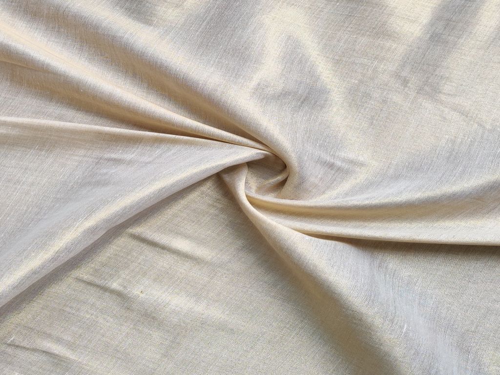 Golden Plain Tissue Organza Fabric