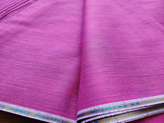 Purple Blue Plain Textured Premium Linen Fabric