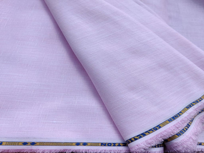 Baby Pink Plain Premium Cotton Linen Fabric 60 Lea