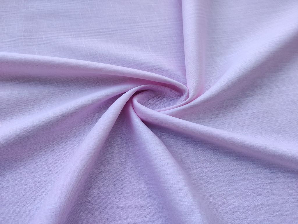 Baby Pink Plain Premium Linen Fabric