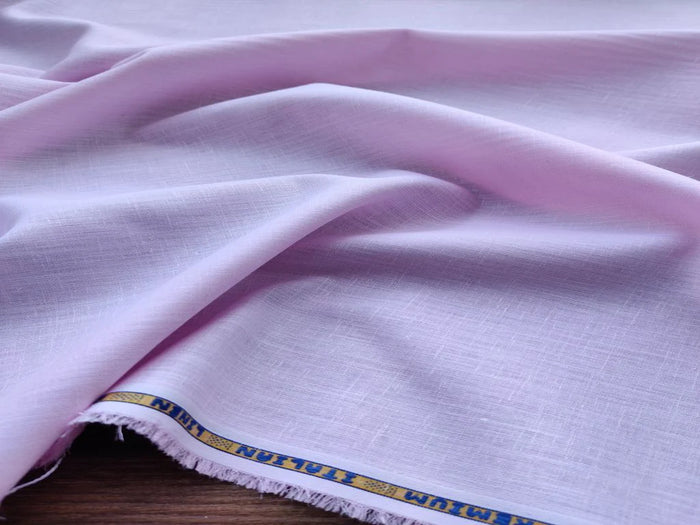 Baby Pink Plain Premium Cotton Linen Fabric 60 Lea