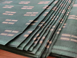 Bottle Green Abstract Cotton Fabric