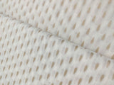 White Geometric Weaved Cotton Fabric