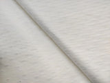 Off White Silver Self Weaved Motifs Cotton Fabric