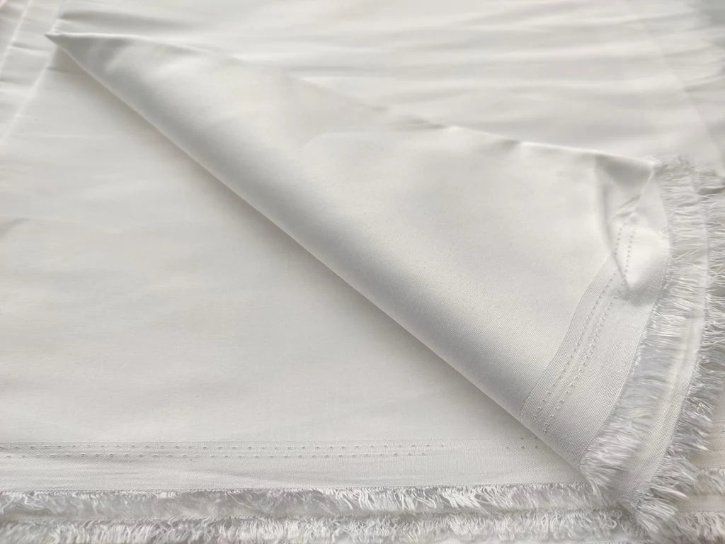 White Plain Premium Jam Cotton Fabric