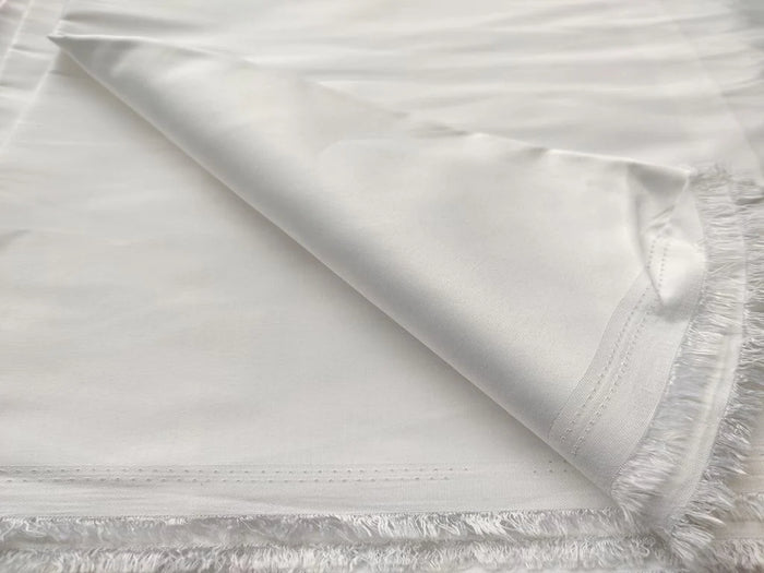 White Plain Premium Jam Cotton Fabric