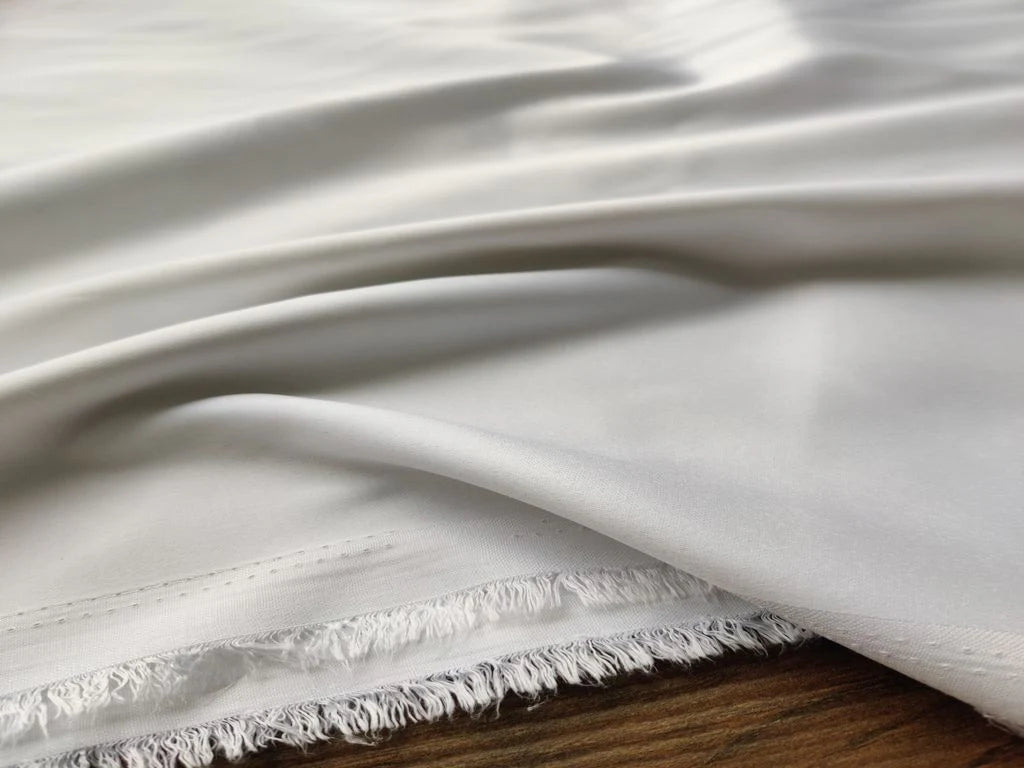 White Plain Premium Jam Cotton Fabric