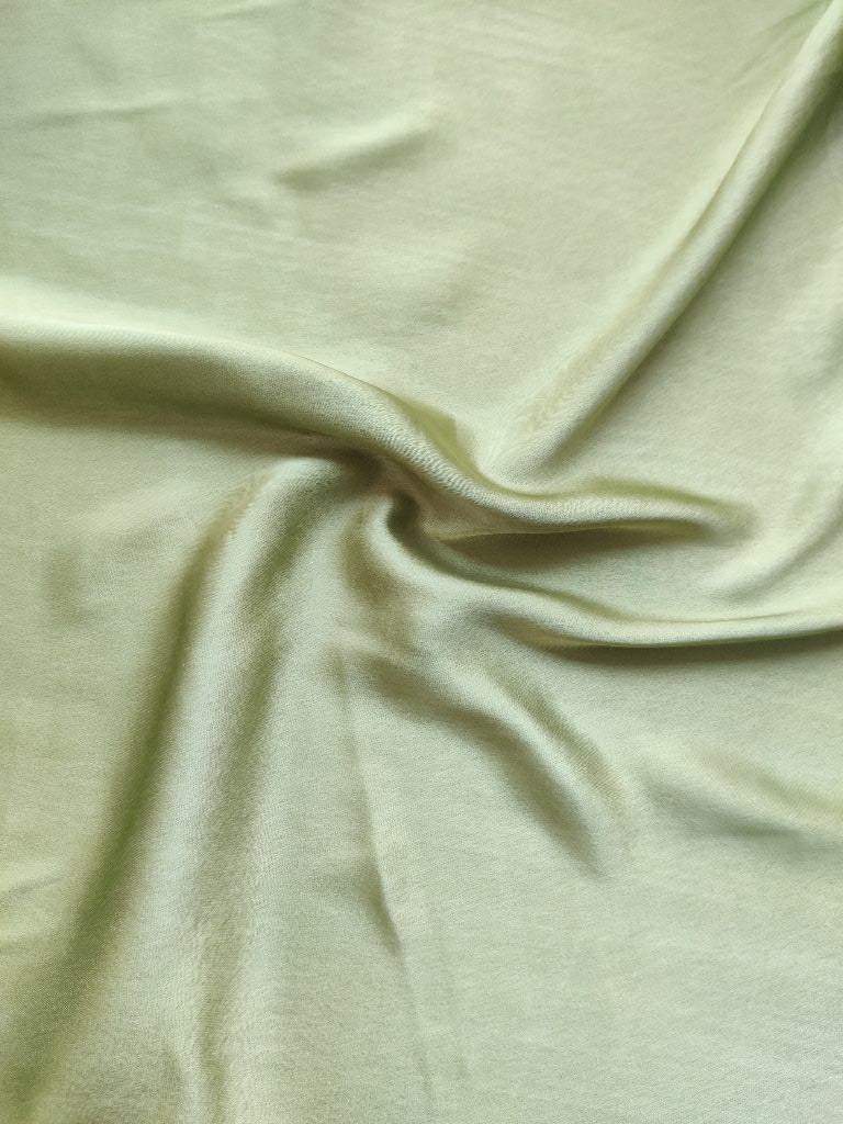 Sage Green Plain Satin Fabric