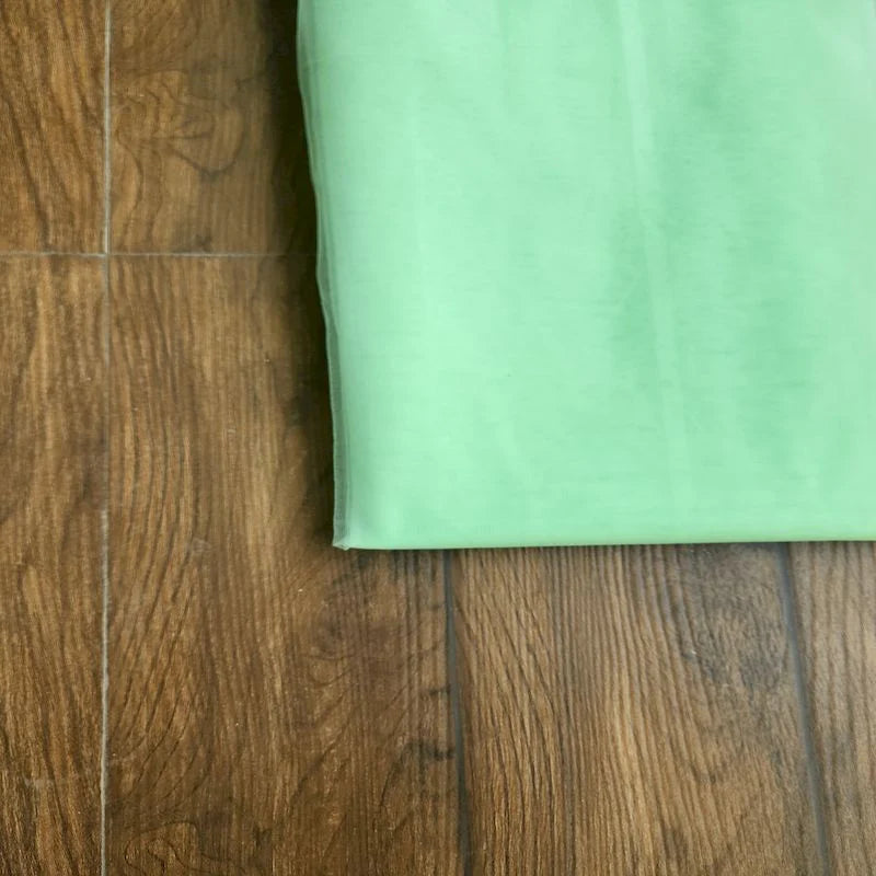 Pista Green Plain Mono Net Fabric