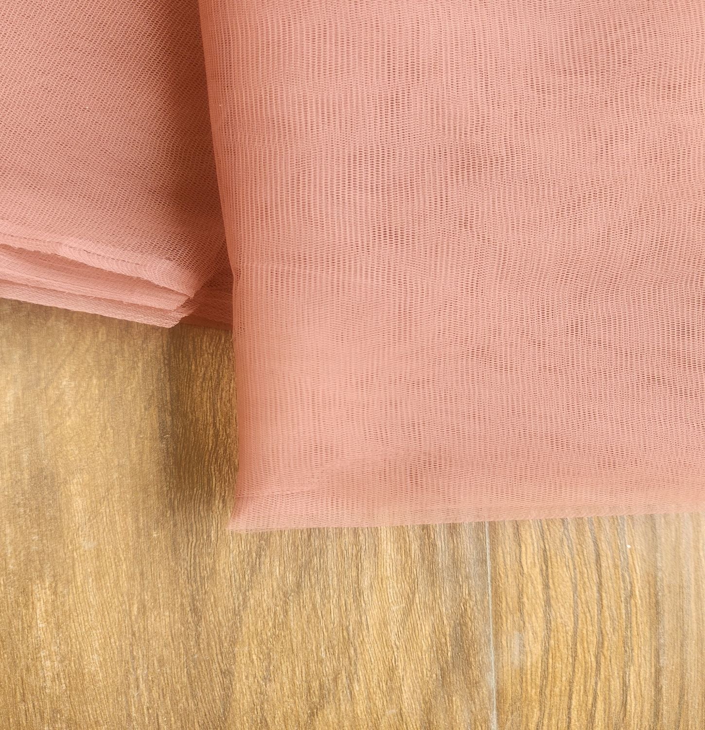 Dusty Brown Mono Net Fabric