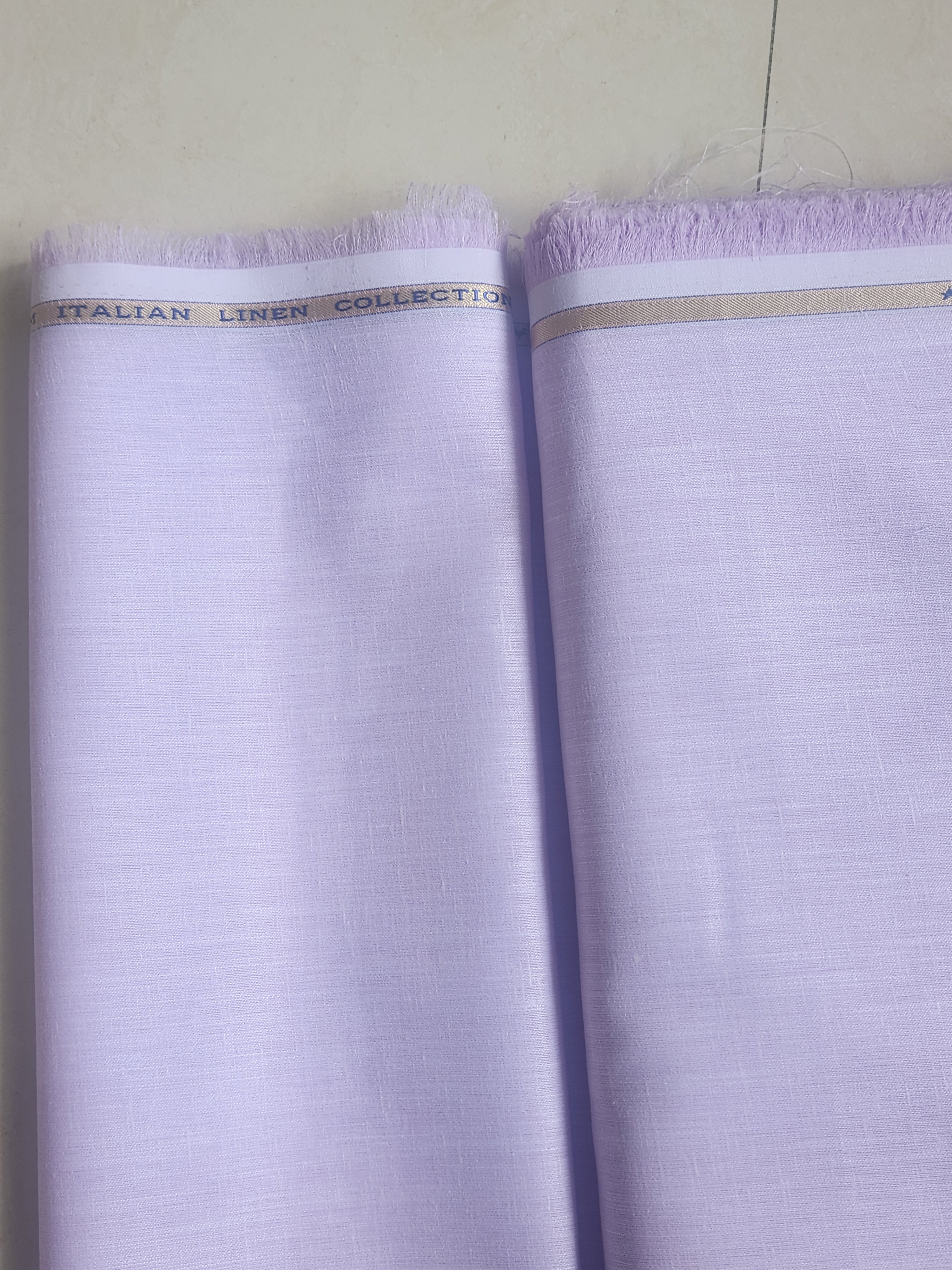 Mauve Pure 60 lea Italian Cotton Linen Fabric