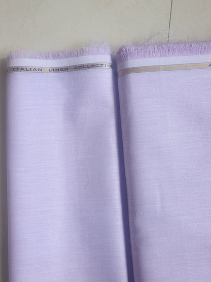 Mauve Pure 60 lea Italian Cotton Linen Fabric
