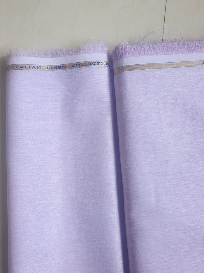 Mauve Pure 60 lea Italian Cotton Linen Fabric