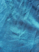 Aqua Blue Vichitra Silk Fabric