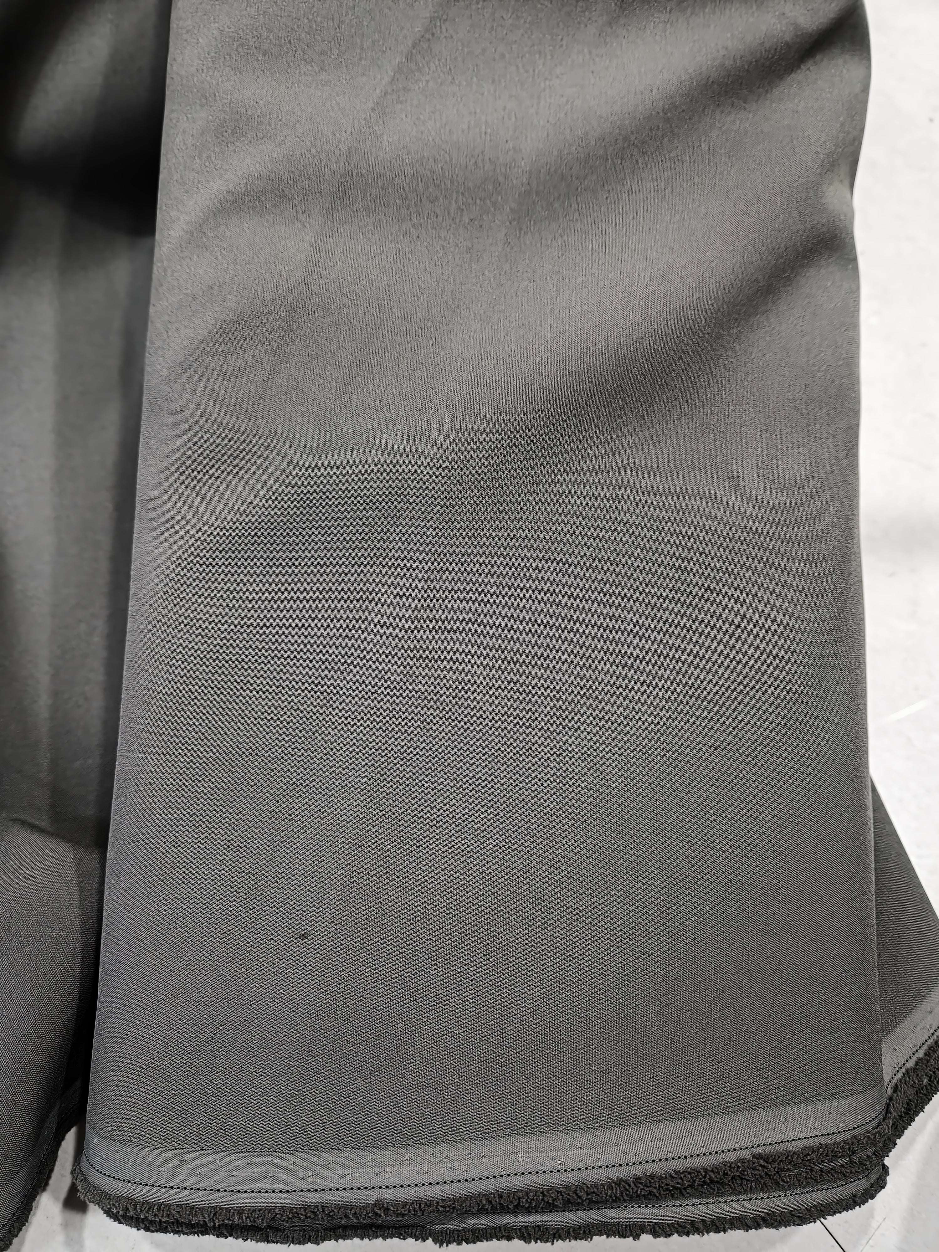 Premium Grey Super Lycra Suiting wrinkle free Fabric