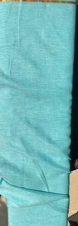 Premium Aqua Blue 100% Pure Linen Fabric-60 Lea (No Cotton )
Naturally Luxurious. Effortlessly Elegant. Pure Linen Comfort.