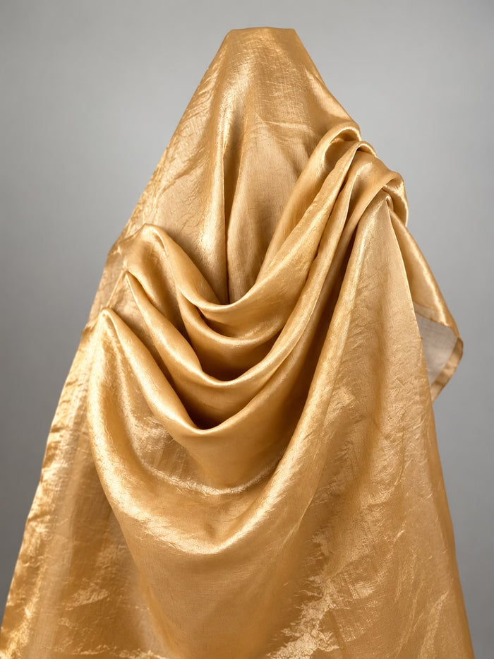 Champagne Gold Shimmer Fendi Fabric