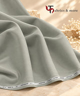 Imported Korean  SILKY Terry Wool by Johan & Martin – Wrinkle-Free Premium SAGE-GREY  Suiting Fabric