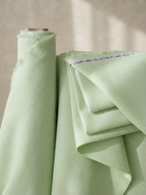Mint Green Canvas Weave Cotton Linen Fabric