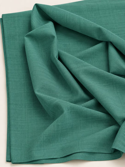 Soft Cambric Cotton Fabric – Teal Green