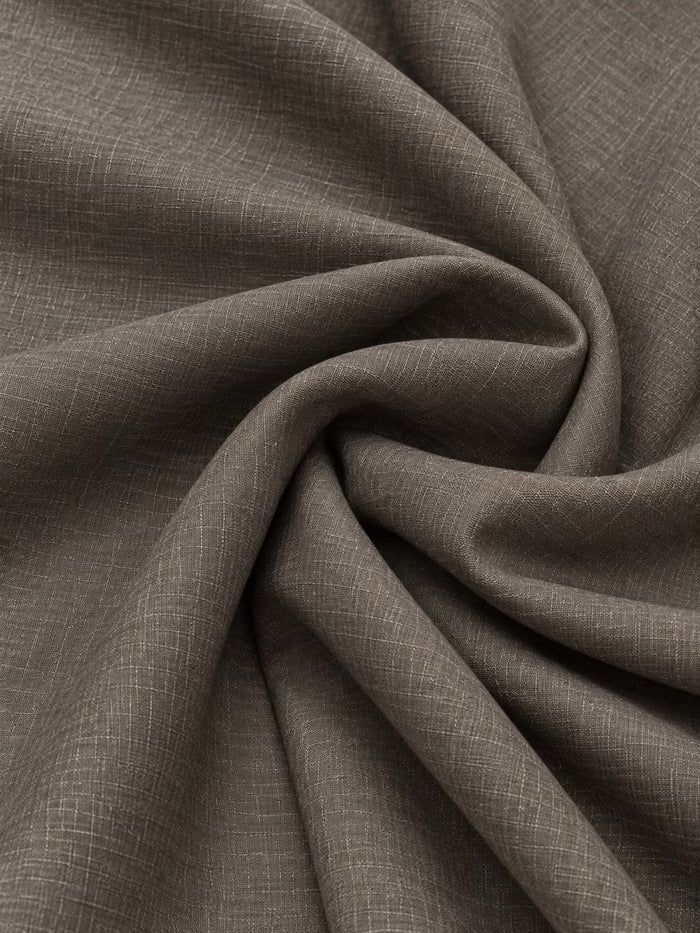 Grey  Brown 25 Lea Linen–Cotton Blend Suiting Fabric –  Specially For cordsets