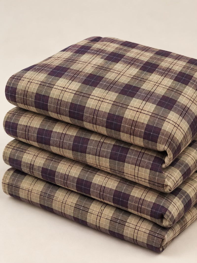Imported Premium Checked Woollen Suiting Fabric – Infinio