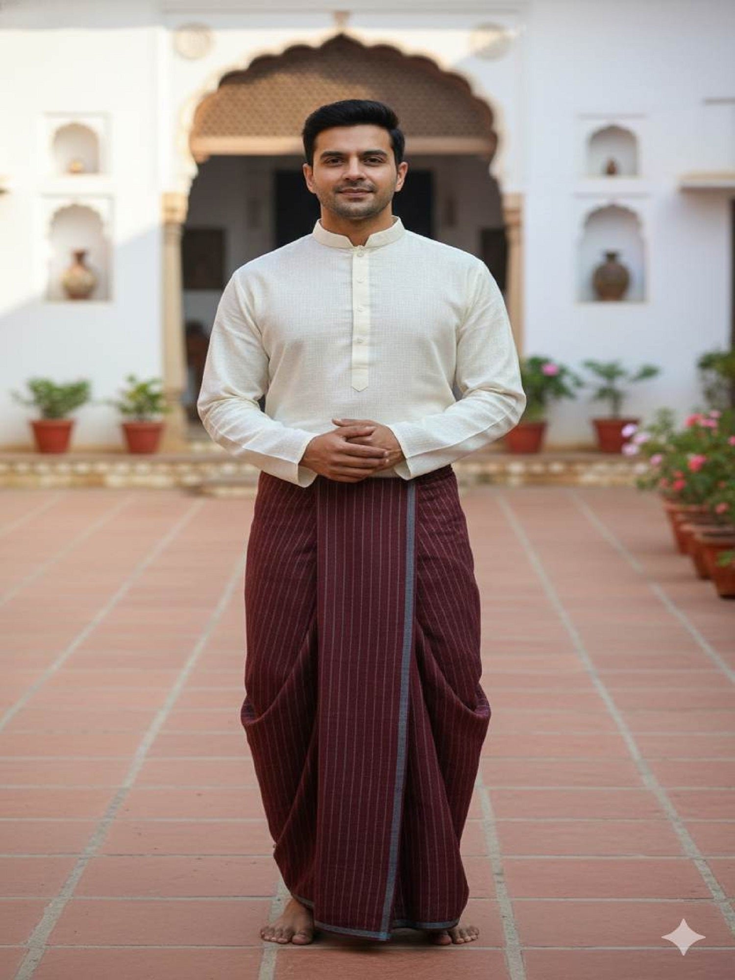 Off-white 100% Pure Linen Fabric (0% Cotton)